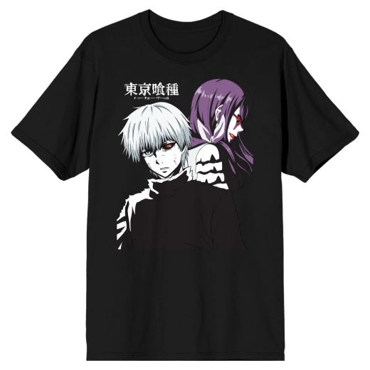 Tokyo Ghoul Kaneki and Rize Black T-Shirt