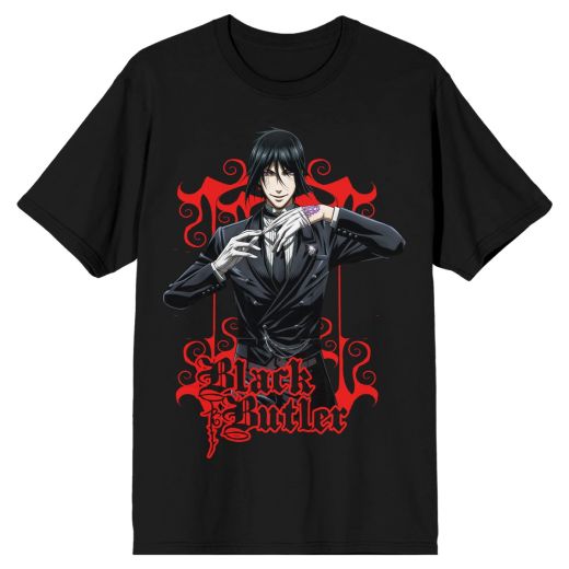 Black Butler Sebastian Michaelis Black T-Shirt