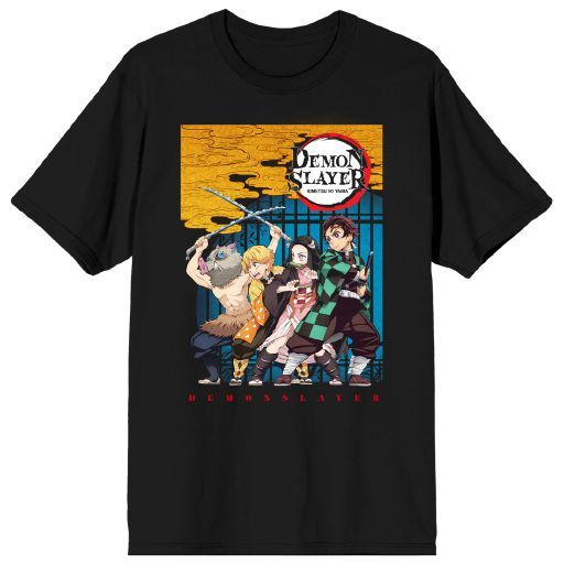 DEMON SLAYER - Group Shot Mens Black Tee