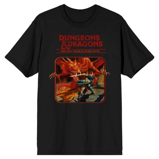 DUNGEONS AND DRAGONS - Fantasy Role Playing Game Mens Black Tee