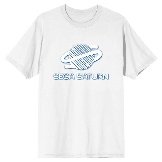 Sega Saturn Logo White T-Shirt