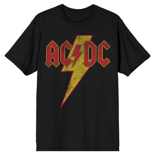 ACDC - Lightning Bolt Logo Mens Black Tee
