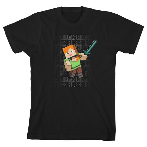 MINECRAFT - Alex Youth Black Tee