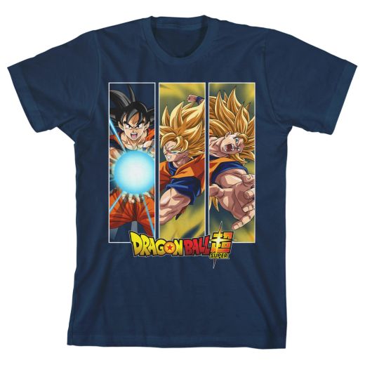 Dragon Ball Z Goku Super Saiyan Kids Blue T-Shirt