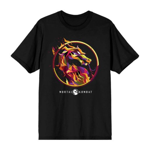 Mortal Kombat - Scorpion Mortal Kombat Logo Black Men's Tshirt PPK (S-1,M-2,L-2,XL-2,XXL-1)