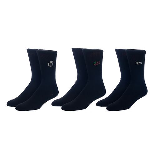OFFICE MENS 3 PACK EMBROIDERED SOCK SET